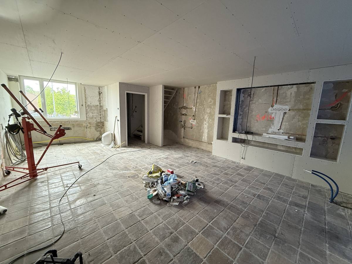 Werkruimte tijdens renovatie